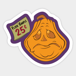 Sad Pumpkin Sticker